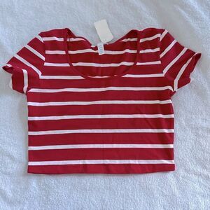 Stripped Crop Top